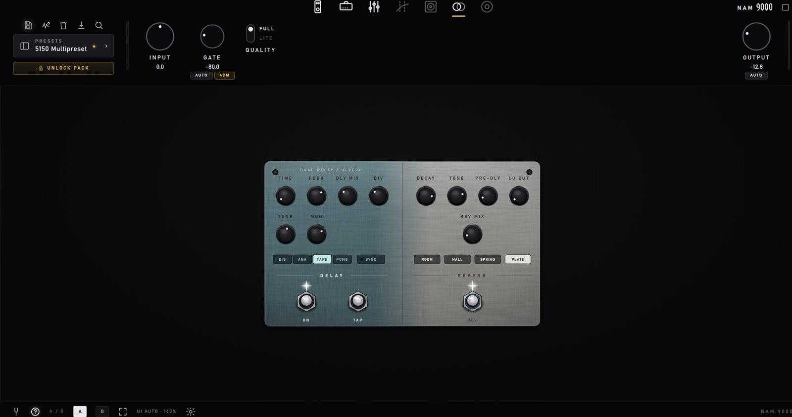 The dual delay/reverb pedal